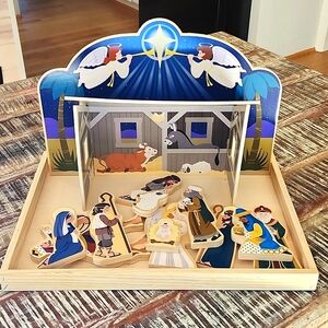 Melissa and Doug Wooden Nativity Scene